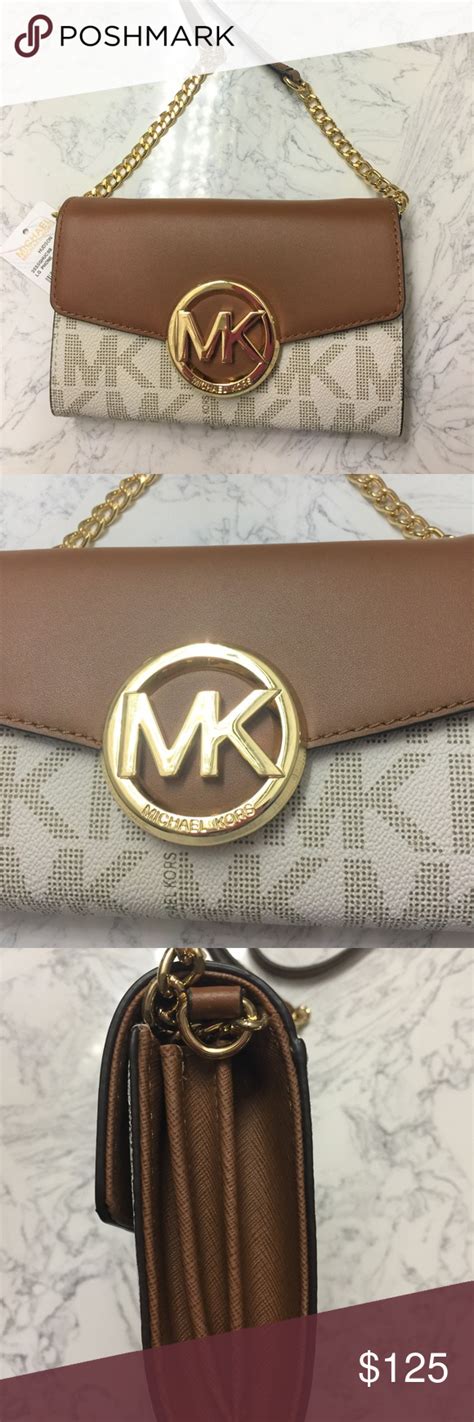 nwt michael kors hudson large phone cross body brown sales|Michael Kors Crossbody Bags .